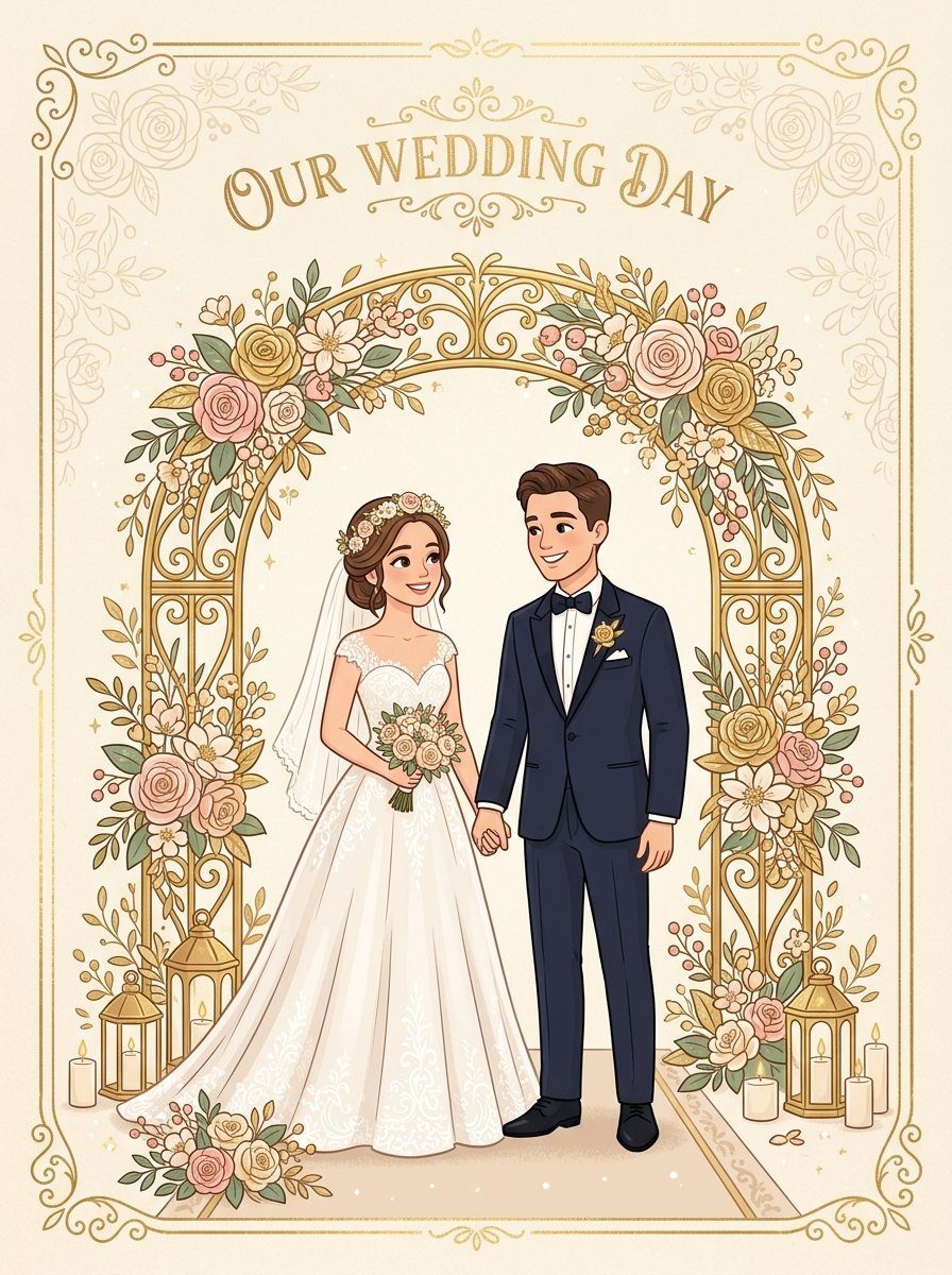 Wedding Reception Couple Artwork